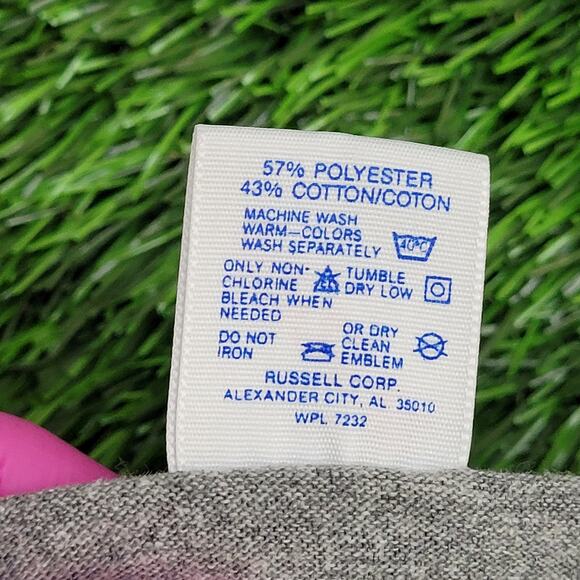 Vintage 80s Jerzees Shirt Large 22x26 Gray USA - Picture 8 of 12